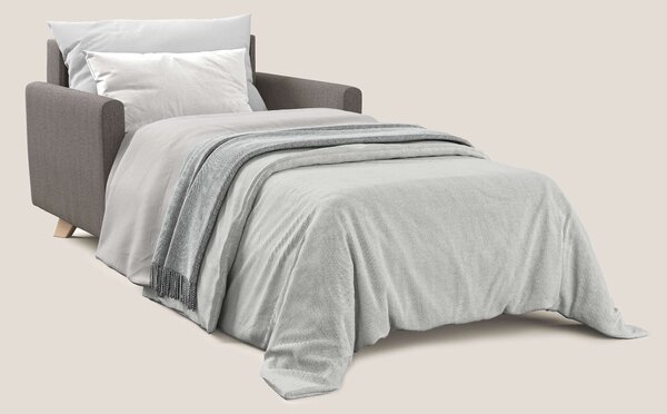 Edgar poltrona letto in tessuto felis impermeabile T03 talpa