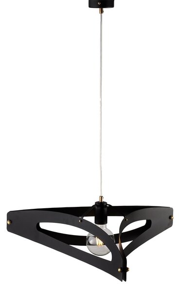 Sospensione Moderna 1 Luce Onyx Ferro Taglio Laser Nero