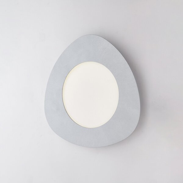 Plafoniera Moderna Clara Led Integrato 4000K In Ferro Argento