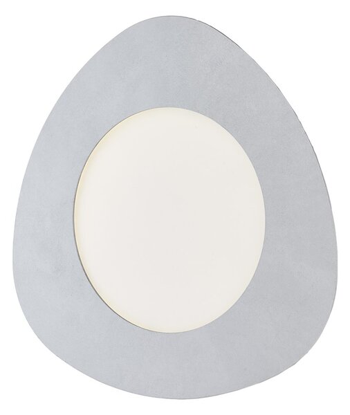 Plafoniera Moderna Clara Led Integrato 4000K In Ferro Argento