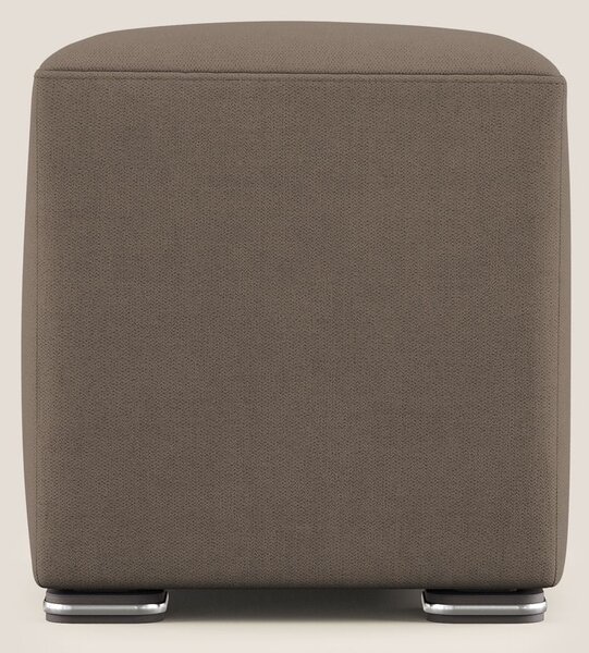 Cube pouf in tessuto morbido impermeabile T02 marrone
