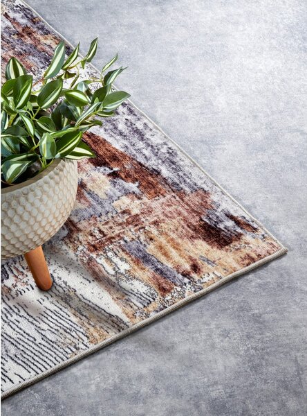 Tappeto grigio 120x160 cm Malard Copper Gold - Elle Decoration