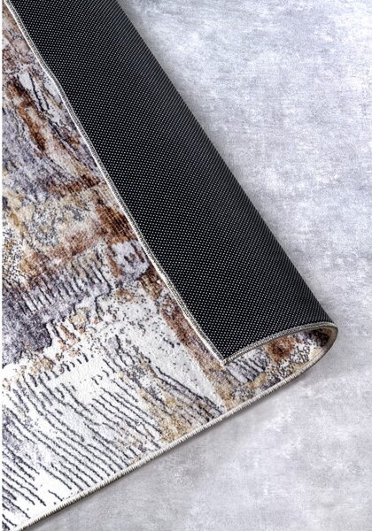 Tappeto grigio 120x160 cm Malard Copper Gold - Elle Decoration