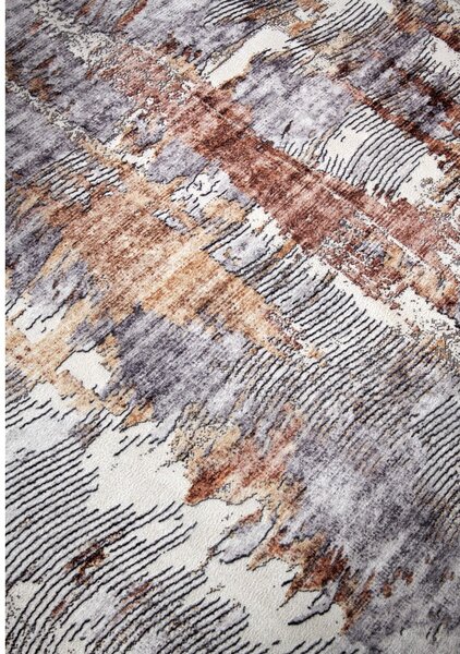 Tappeto grigio 120x160 cm Malard Copper Gold - Elle Decoration