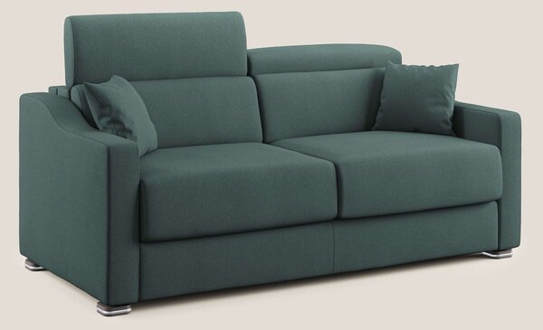 Amber divano letto matrimoniale in tessuto smacchiabile T05 verde