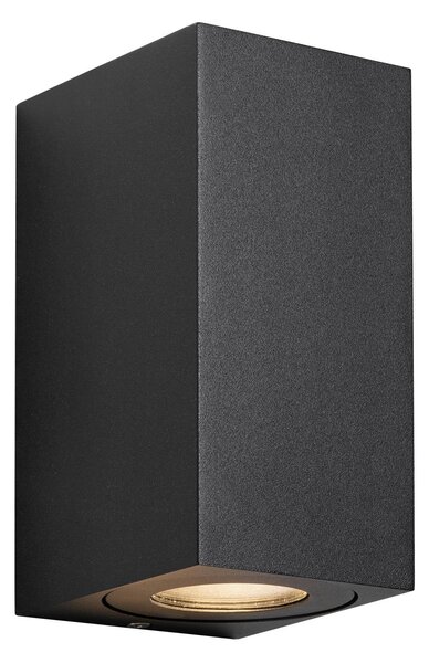 Nordlux Applique da esterni Canto Maxi Kubi 2, dimmerabile, Nero, Alluminio, Moderno, Applique da esterni