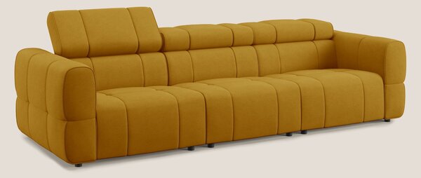 Giotto Divano modulare a 3 sedute con opzione relax elettrico in micro