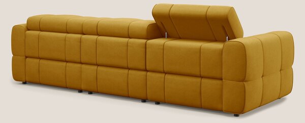 Giotto Divano modulare a 3 sedute con opzione relax elettrico in micro