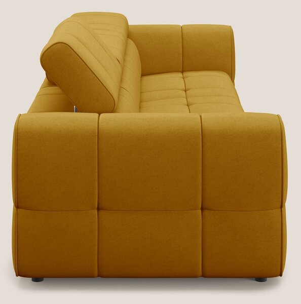 Giotto Divano modulare a 3 sedute con opzione relax elettrico in micro