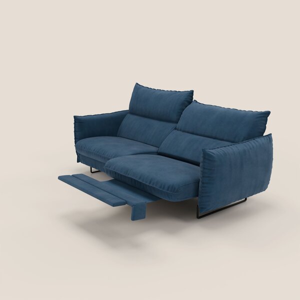 Monamour Divano dal design moderno con opzione relax elettrico in micr
