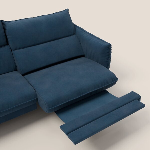 Monamour Divano dal design moderno con opzione relax elettrico in micr