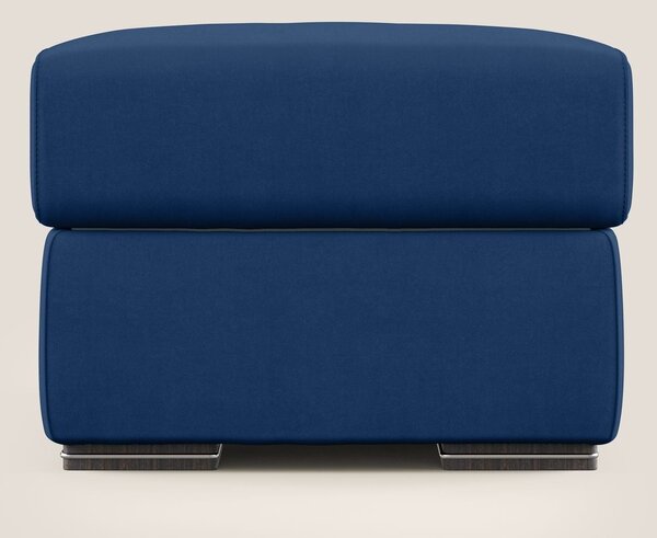 Sun pouf apribile contenitore in microfibra smacchiabile T11 blu