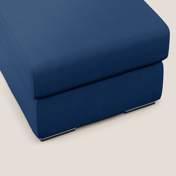 Sun pouf apribile contenitore in microfibra smacchiabile T11 blu