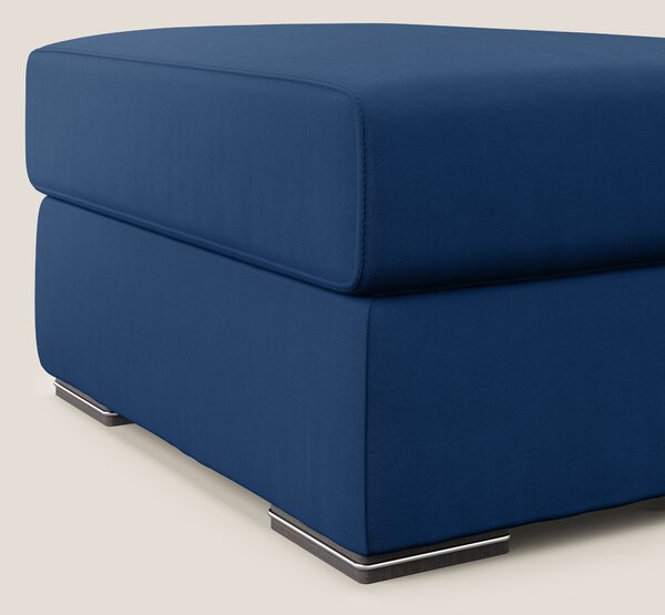 Sun pouf apribile contenitore in microfibra smacchiabile T11 blu