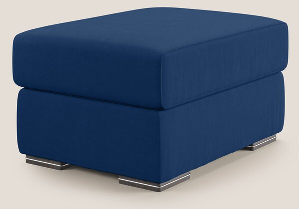 Sun pouf apribile contenitore in microfibra smacchiabile T11 blu