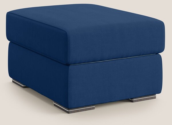 Sun pouf apribile contenitore in microfibra smacchiabile T11 blu