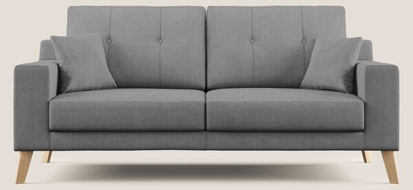 Danish divano moderno in tessuto morbido impermeabile T02 grigio