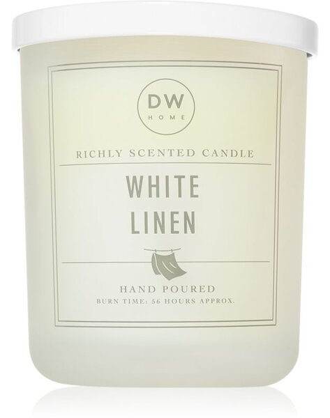DW Home Signature White Linen candela profumata 434 g