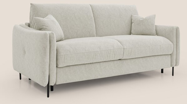 Gregory Divano letto con materasso h18 cm in microfibra effetto vellut