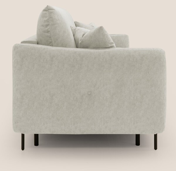 Gregory Divano letto con materasso h18 cm in microfibra effetto vellut