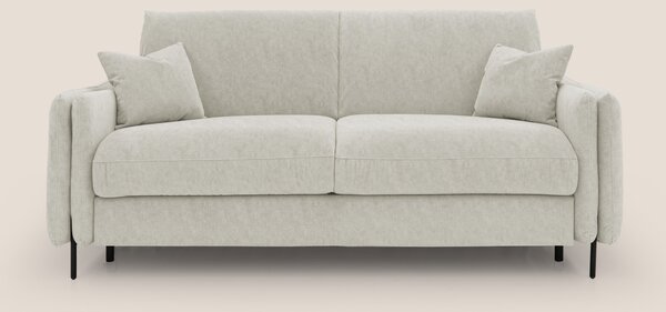Gregory Divano letto con materasso h18 cm in microfibra effetto vellut