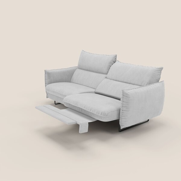 Monamour Divano dal design moderno con opzione relax elettrico in micr