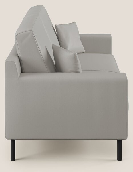 Uranio divano moderno lineare in Ecopelle impermeabile T04 grigio chia