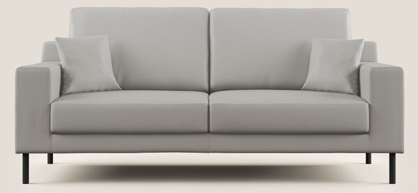 Uranio divano moderno lineare in Ecopelle impermeabile T04 grigio chia