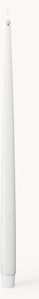 Candele a bastoncino a LED fatte a mano Real Flame, alt. 38 cm, 2 pz