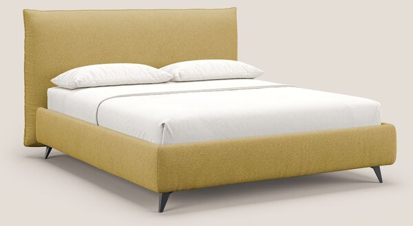 EROS letto imbottito in piuma con vano contenitore in pregiato e fresc