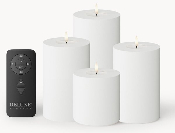 Set di 5 candele a LED fatte a mano con telecomando Real Flame
