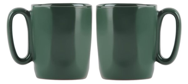 Tazze in set per espresso in verde scuro in gres 2 pz 80 ml Fuori – Vialli Design
