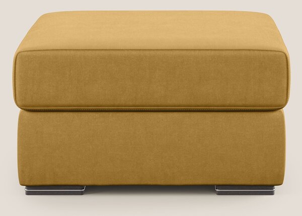 Sun pouf apribile contenitore in microfibra smacchiabile T11 giallo