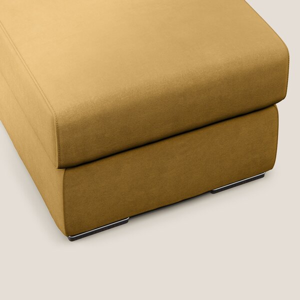 Sun pouf apribile contenitore in microfibra smacchiabile T11 giallo
