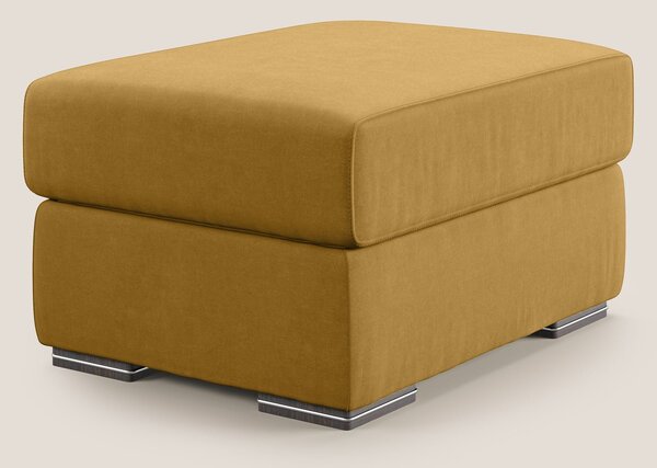 Sun pouf apribile contenitore in microfibra smacchiabile T11 giallo