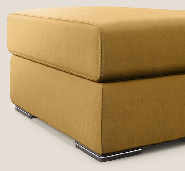 Sun pouf apribile contenitore in microfibra smacchiabile T11 giallo