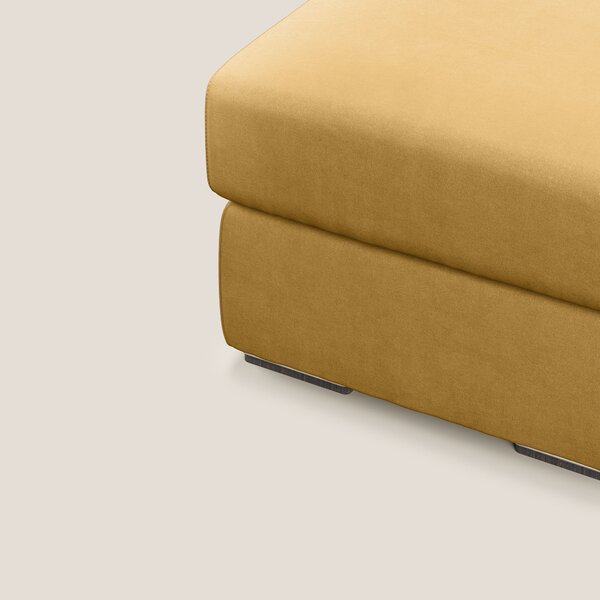 Sun pouf apribile contenitore in microfibra smacchiabile T11 giallo