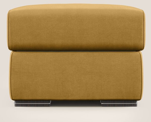 Sun pouf apribile contenitore in microfibra smacchiabile T11 giallo