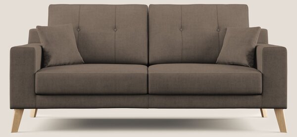 Danish divano moderno in tessuto morbido impermeabile T02 marrone
