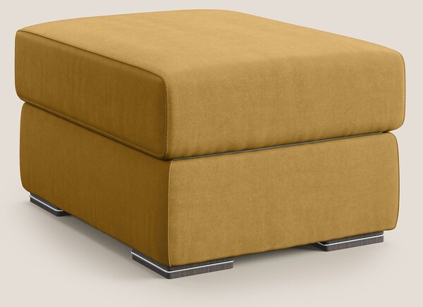 Sun pouf apribile contenitore in microfibra smacchiabile T11 giallo