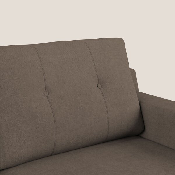 Danish divano moderno in tessuto morbido impermeabile T02 marrone