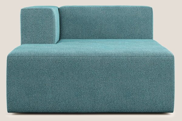 Nettuno modulo chaise longue in morbido tessuto bouclè T07 azzurro
