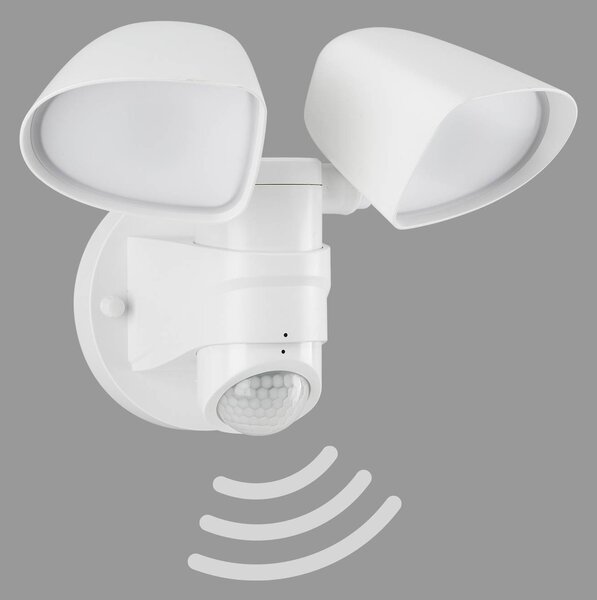 Telefunken Faretto da parete per esterni con sensore LED Bilbao a 2 luci bianco