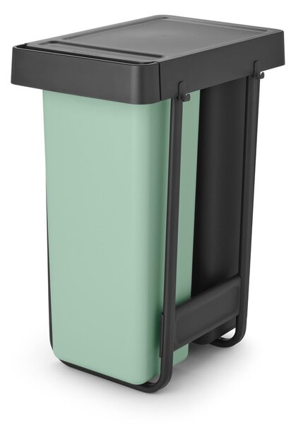 Bidone in plastica da incasso per raccolta differenziata in grigio scuro menta 60 l Sort&Go - Brabantia