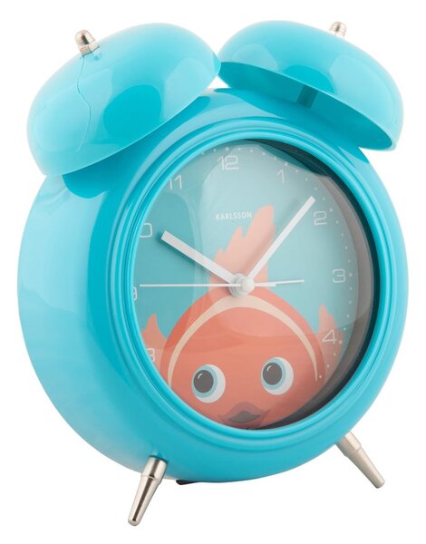 Sveglia per bambini ø 15 cm Peekaboo Goldfish - Karlsson