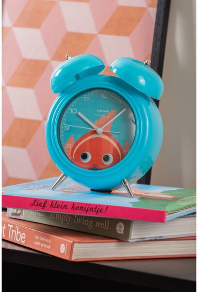 Sveglia per bambini ø 15 cm Peekaboo Goldfish - Karlsson