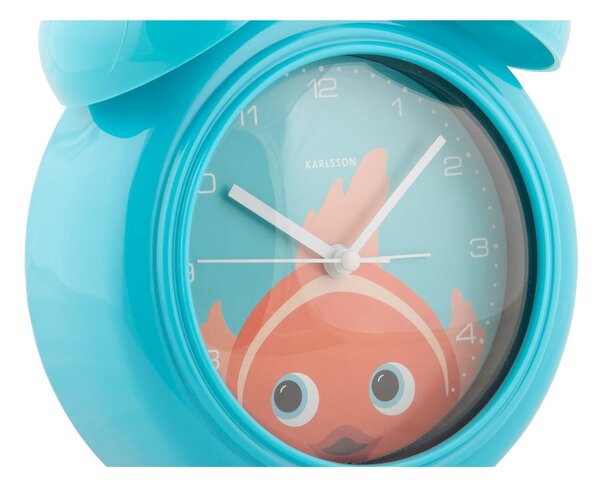 Sveglia per bambini ø 15 cm Peekaboo Goldfish - Karlsson