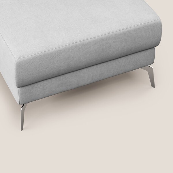 Star Pouf con piedini alti in tessuto impermeabile T02 grigio chiaro