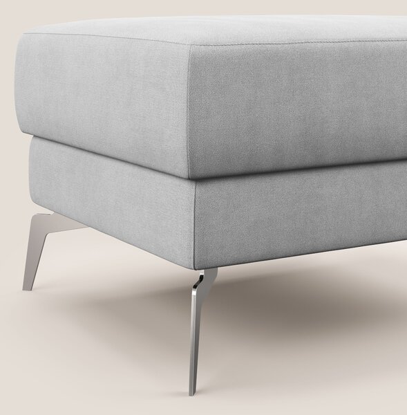 Star Pouf con piedini alti in tessuto impermeabile T02 grigio chiaro