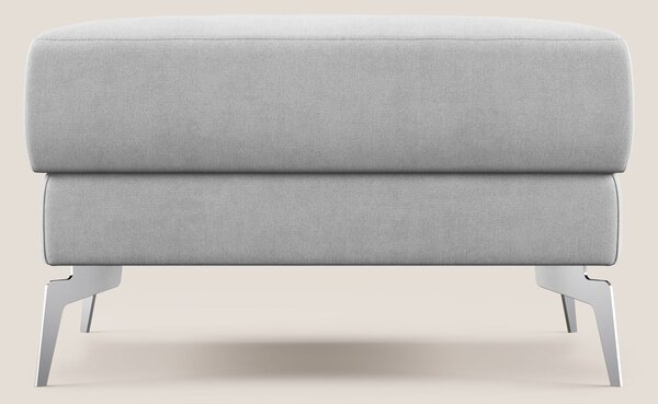 Star Pouf con piedini alti in tessuto impermeabile T02 grigio chiaro
